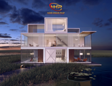Mẫu nhà thép tiền chế Homestay
