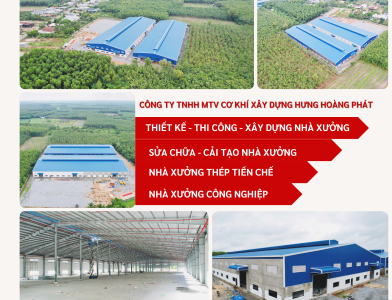 Dự Án Thi Công Nhà Xưởng Công Nghiệp Tại Long Nguyên - Bàu Bàng