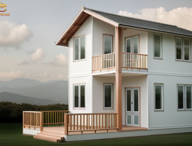 Nhà Lắp Ghép Khung Thép 2 Tầng