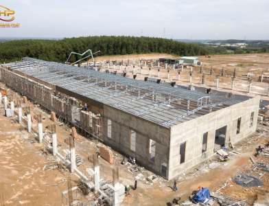 Mẫu Nhà Xưởng Công Nghiệp Kết Cấu Thép Đẹp - Hưng Hoàng Phát