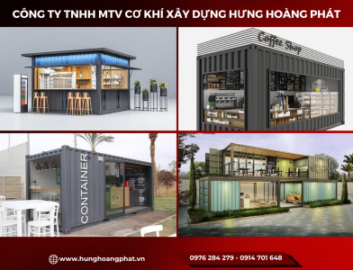 Đơn vị Thiết kế thi công quán cafe container 