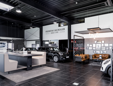 Thi Công Nhà Thép Tiền Chế Làm Gara - Showroom Ô Tô