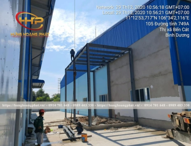 THI CÔNG NHÀ XƯỞNG NHỎ TẠI BẾN CÁT BÌNH DƯƠNG