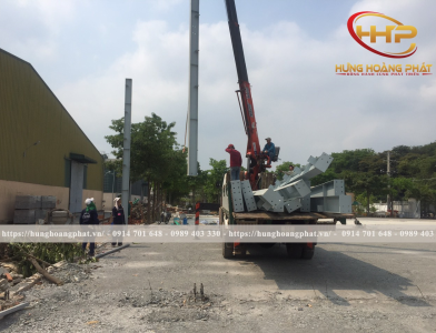 THI CÔNG NHÀ XƯỞNG TIỀN CHẾ TẠI THUẬN AN