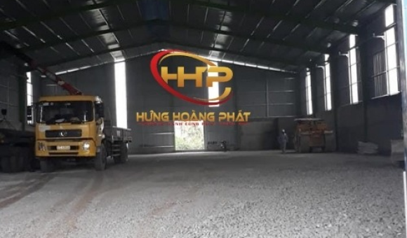 THI CÔNG NHÀ XƯỞNG THÉP TIỀN CHẾ TẠI TÂN UYÊN