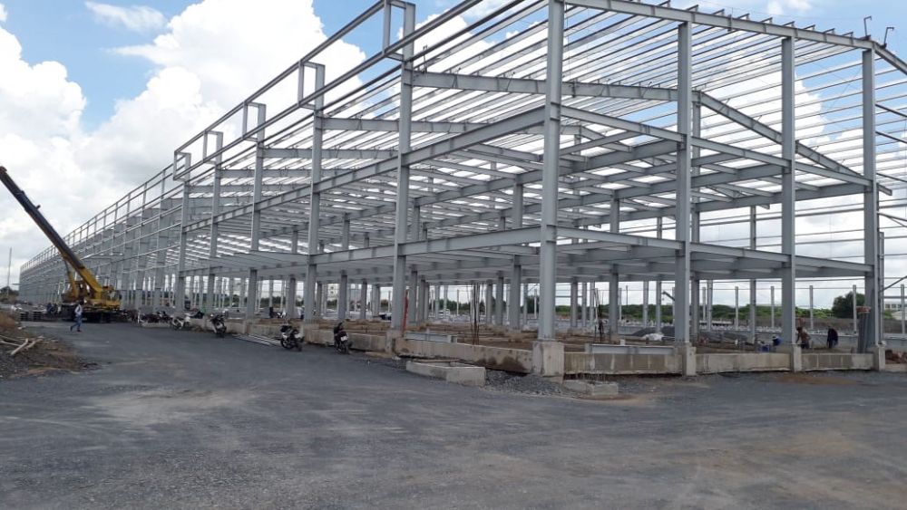 Thi công nhà xưởng thép tiền chế trọn gói tại Bình Dương