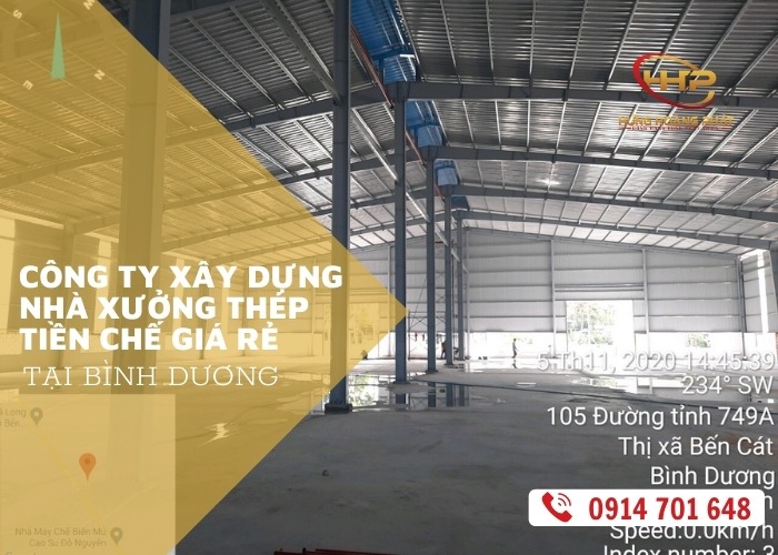 công ty xây dựng nhà xưởng thép tiền chế giá rẻ tại bình dương