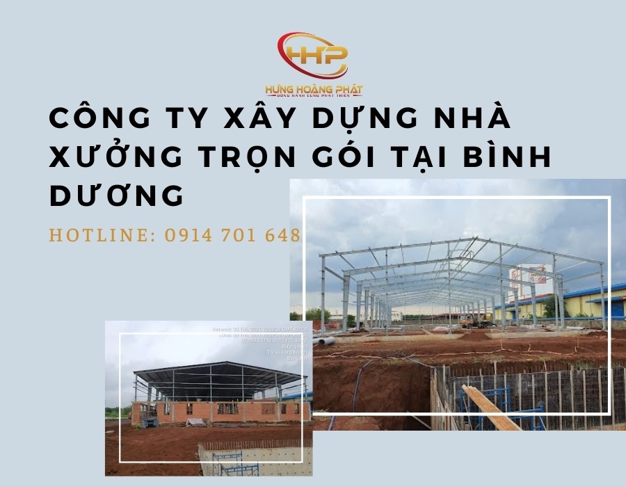 công ty xây dựng nhà xưởng trọn gói tại bình dương