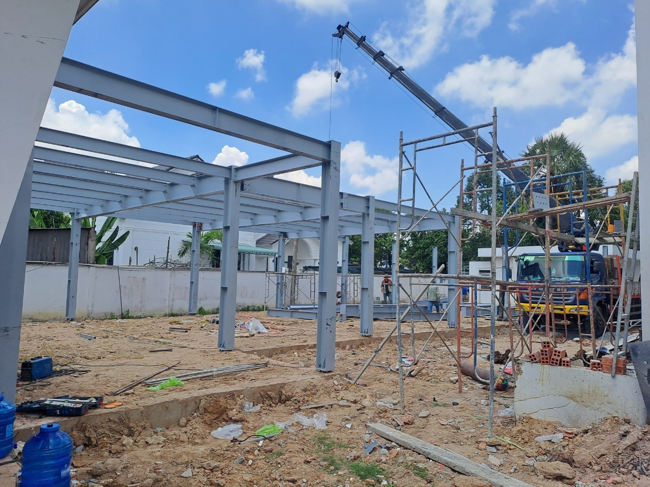 Mẫu nhà thép tiền chế 2 tầng
