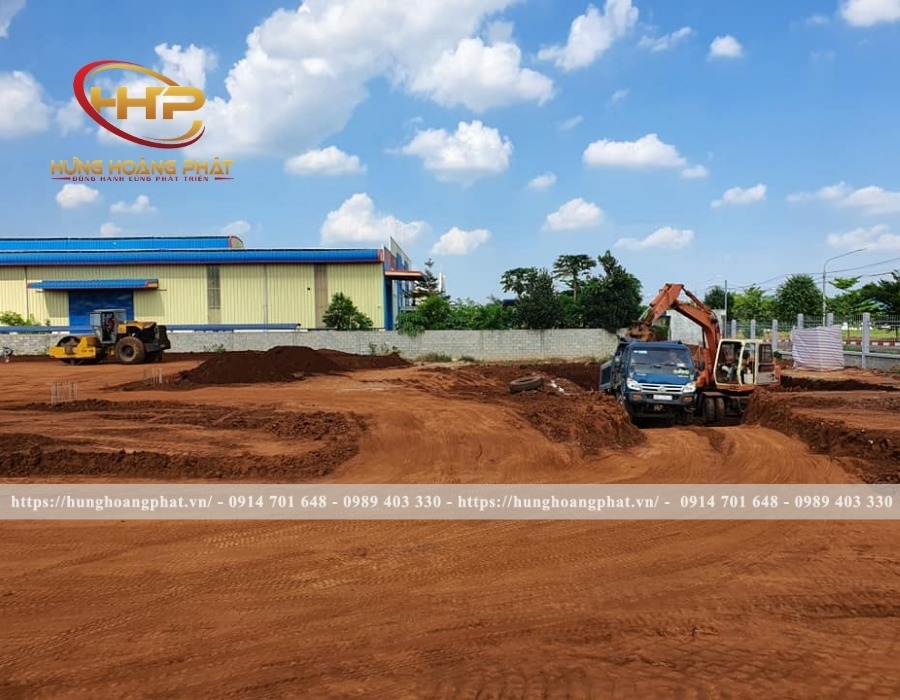 sang lấp mặt bằng làm nhà xưởng