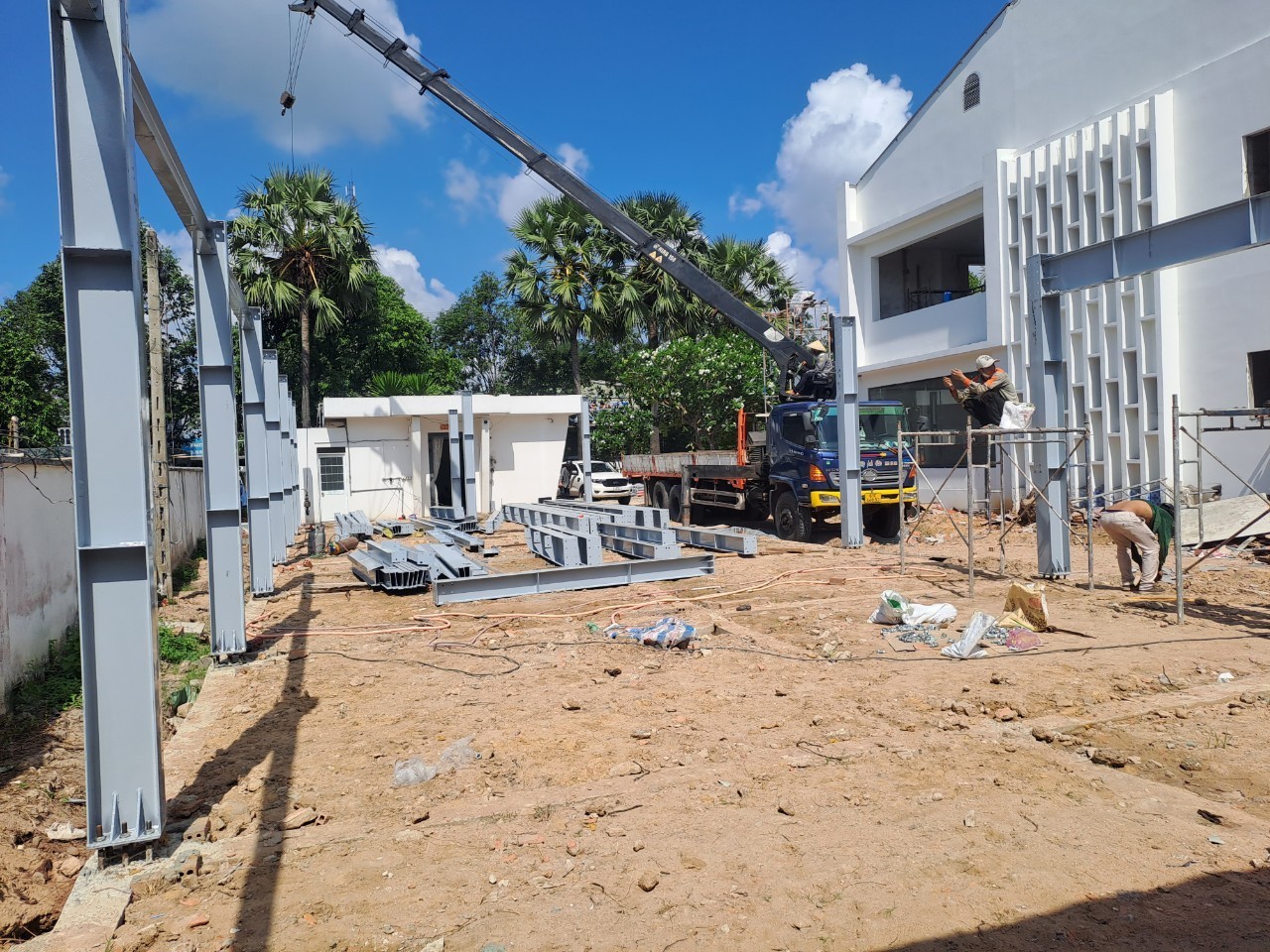 Thi công nhà thép tiền chế 1 tầng