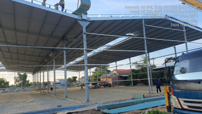 thi công nhà thép tiền chế tại Phú Giáo