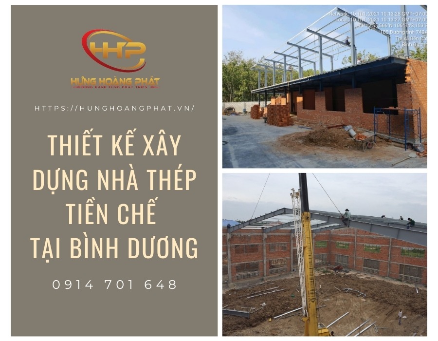 thiết kế xây dựng nhà thép tiền chế tại bình dương