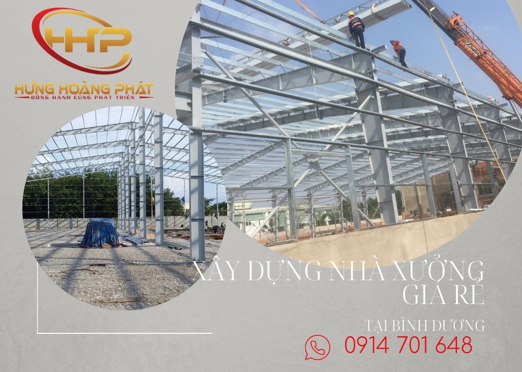 xây dựng nhà xưởng giá rẻ tại bình dương