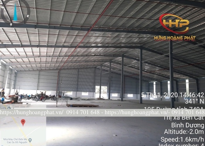 xây dựng nhà xưởng kết cấu thép tại bình dương