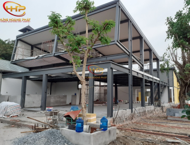 Nhà thép tiền chế văn phòng 2 tầng